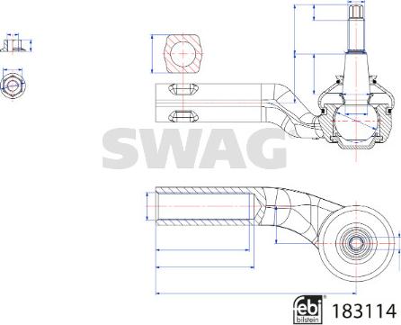 Swag 33 10 8837 - Kraj spone, kuglasti zglob www.molydon.hr