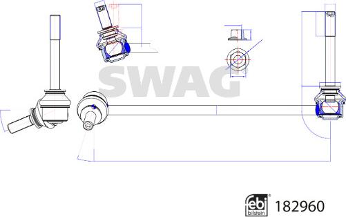 Swag 33 10 8785 - Šipka/spona, stabilizator www.molydon.hr