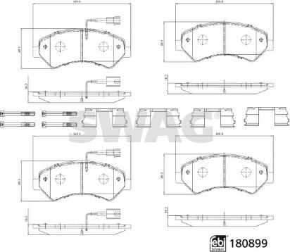 Swag 33 10 7998 - Komplet Pločica, disk-kočnica www.molydon.hr