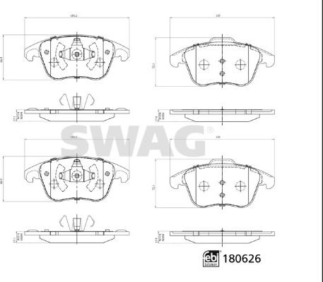 Swag 33 10 7796 - Komplet Pločica, disk-kočnica www.molydon.hr