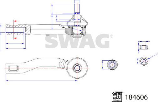 Swag 33 11 0090 - Kraj spone, kuglasti zglob www.molydon.hr