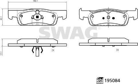 Swag 33 11 1859 - Komplet Pločica, disk-kočnica www.molydon.hr