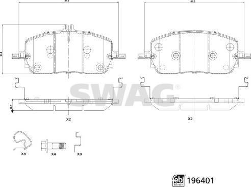 Swag 33 11 2155 - Komplet Pločica, disk-kočnica www.molydon.hr