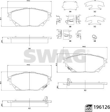 Swag 33 11 2123 - Komplet Pločica, disk-kočnica www.molydon.hr