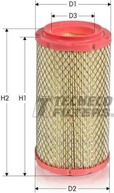 Tecneco Filters AR122A - Filter za zrak www.molydon.hr