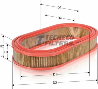 Tecneco Filters AR255-OV - Filter za zrak www.molydon.hr