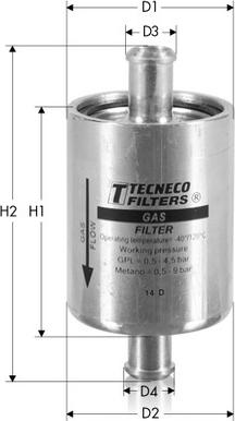 Tecneco Filters GAS13 - Filter za gorivo www.molydon.hr