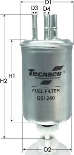 Tecneco Filters GS1240 - Filter za gorivo www.molydon.hr