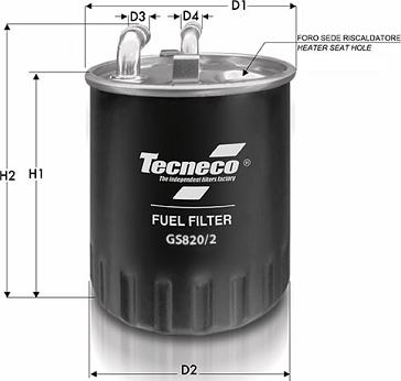 Tecneco Filters GS820/2 - Filter za gorivo www.molydon.hr