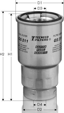 Tecneco Filters GS211 - Filter za gorivo www.molydon.hr