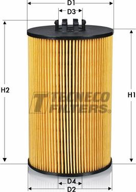 Tecneco Filters OL013125-E - Filter za ulje www.molydon.hr