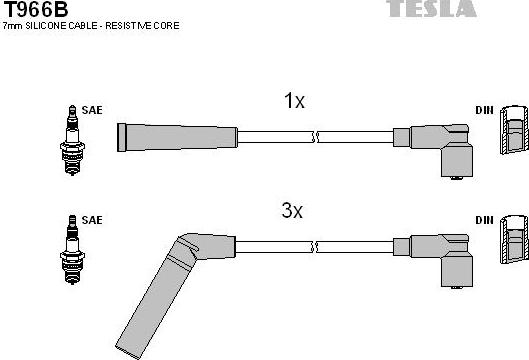 TESLA T966B - Set kablova za paljenje www.molydon.hr