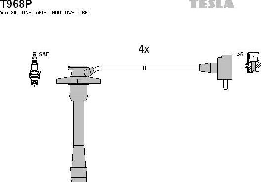 TESLA T968P - Set kablova za paljenje www.molydon.hr