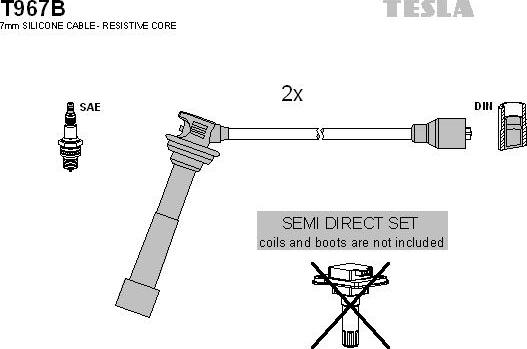 TESLA T967B - Set kablova za paljenje www.molydon.hr