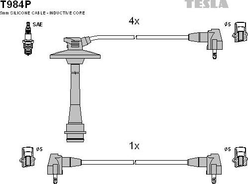 TESLA T984P - Set kablova za paljenje www.molydon.hr