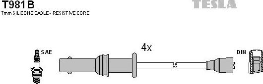 TESLA T981B - Set kablova za paljenje www.molydon.hr