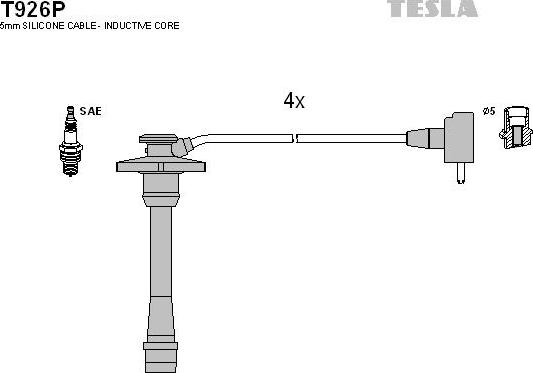 TESLA T926P - Set kablova za paljenje www.molydon.hr