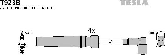 TESLA T923B - Set kablova za paljenje www.molydon.hr