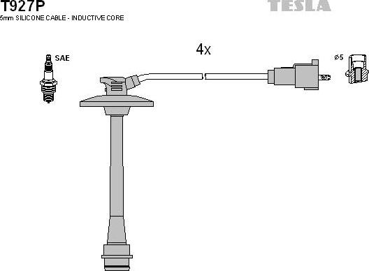 TESLA T927P - Set kablova za paljenje www.molydon.hr