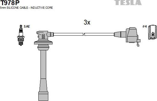 TESLA T978P - Set kablova za paljenje www.molydon.hr