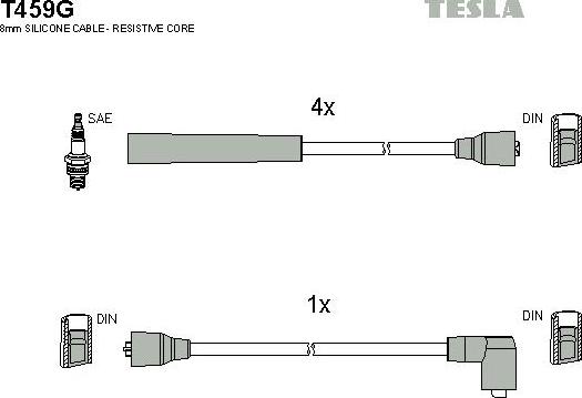 TESLA T459G - Set kablova za paljenje www.molydon.hr