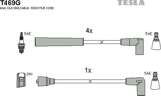 TESLA T469G - Set kablova za paljenje www.molydon.hr