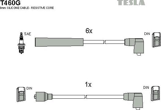 TESLA T460G - Set kablova za paljenje www.molydon.hr