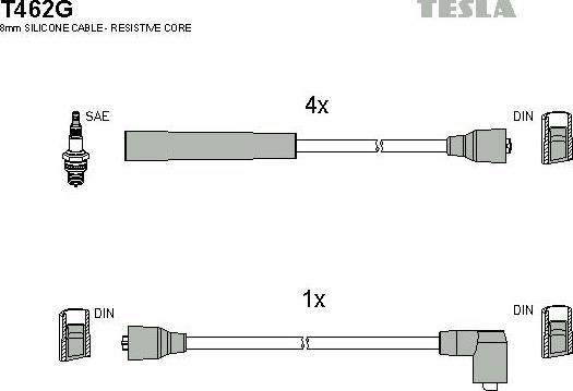 TESLA T462G - Set kablova za paljenje www.molydon.hr