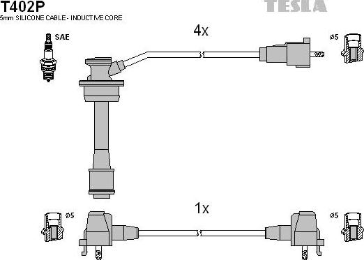 TESLA T402P - Set kablova za paljenje www.molydon.hr