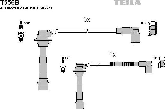 TESLA T556B - Set kablova za paljenje www.molydon.hr