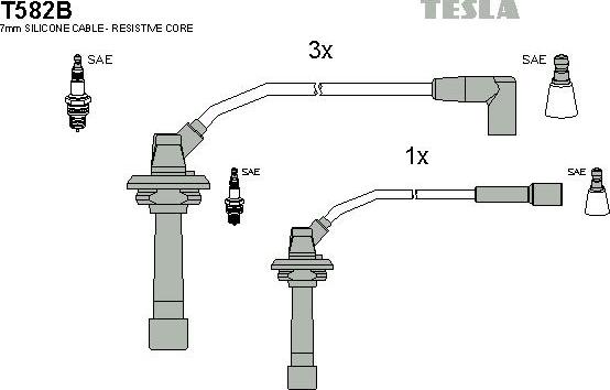 TESLA T582B - Set kablova za paljenje www.molydon.hr