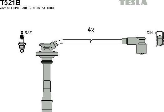 TESLA T521B - Set kablova za paljenje www.molydon.hr