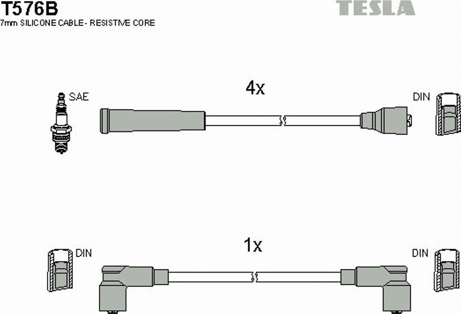 TESLA T576B - Set kablova za paljenje www.molydon.hr