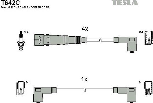 TESLA T642C - Set kablova za paljenje www.molydon.hr