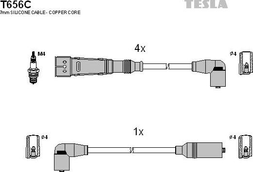 TESLA T656C - Set kablova za paljenje www.molydon.hr