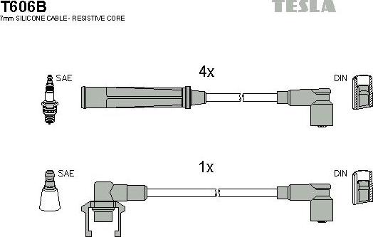 TESLA T606B - Set kablova za paljenje www.molydon.hr