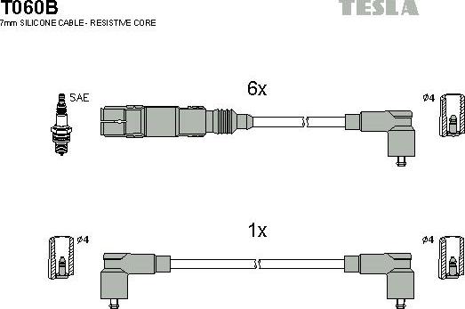 TESLA T060B - Set kablova za paljenje www.molydon.hr