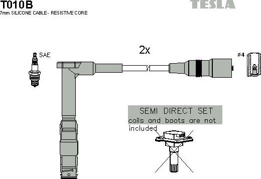 TESLA T010B - Set kablova za paljenje www.molydon.hr