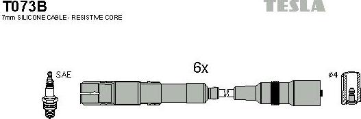 TESLA T073B - Set kablova za paljenje www.molydon.hr