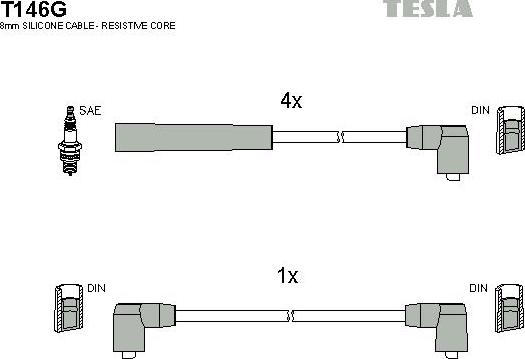 TESLA T146G - Set kablova za paljenje www.molydon.hr