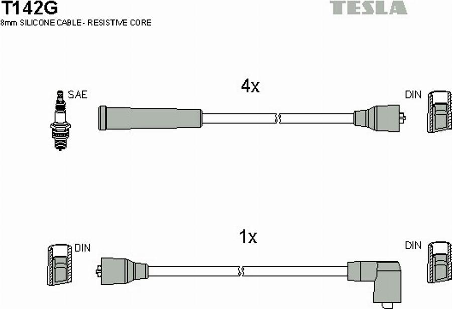 TESLA T142G - Set kablova za paljenje www.molydon.hr