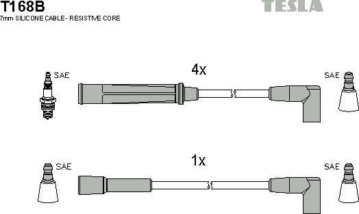 TESLA T168B - Set kablova za paljenje www.molydon.hr