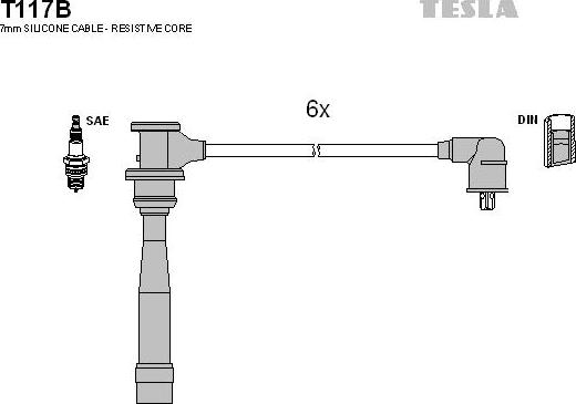 TESLA T117B - Set kablova za paljenje www.molydon.hr