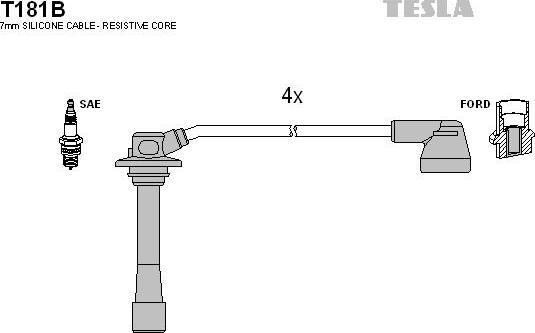 TESLA T181B - Set kablova za paljenje www.molydon.hr