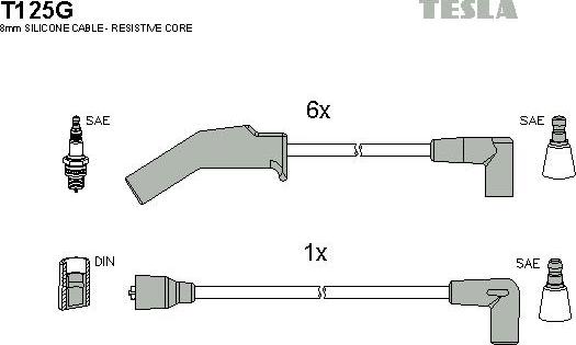 TESLA T125G - Set kablova za paljenje www.molydon.hr