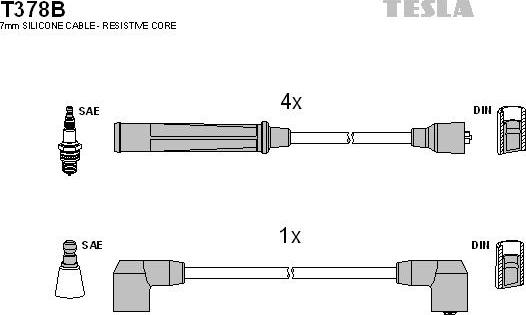 TESLA T378B - Set kablova za paljenje www.molydon.hr