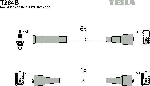 TESLA T284B - Set kablova za paljenje www.molydon.hr