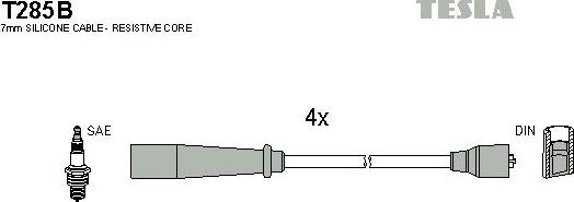 TESLA T285B - Set kablova za paljenje www.molydon.hr