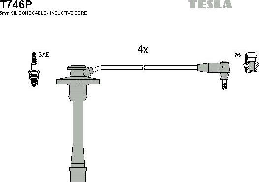 TESLA T746P - Set kablova za paljenje www.molydon.hr