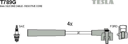 TESLA T789G - Set kablova za paljenje www.molydon.hr